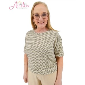 Blue Seven T-shirt print groen dessin 105876